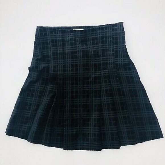 Burberry Dresses & Skirts - Burberry London plaid velvet miniskirt size 4